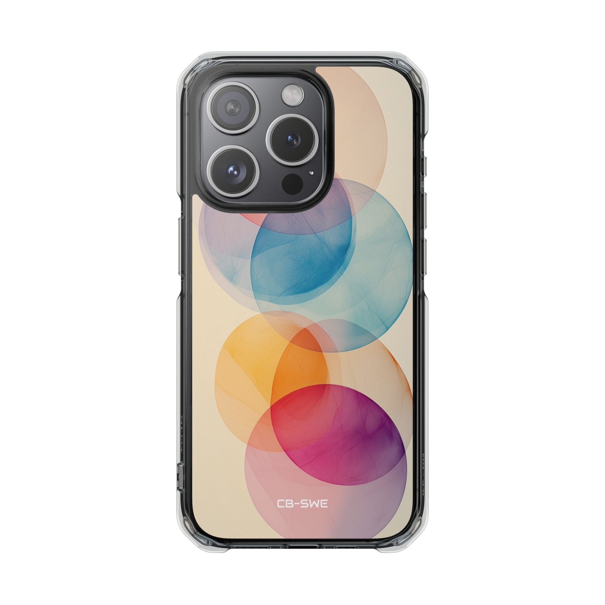 Circles Embrace Light iPhone Case - Impact