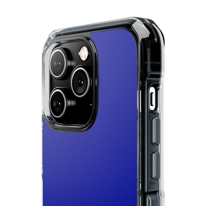 Zaffre Blue - Clear Impact Case for iPhone