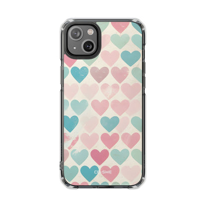 Retro Hearts Symmetry iPhone Case - Impact
