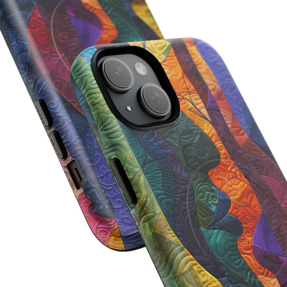 Harmonized Faces and Nature Fusion iPhone 15 | Tough+ Phone Case