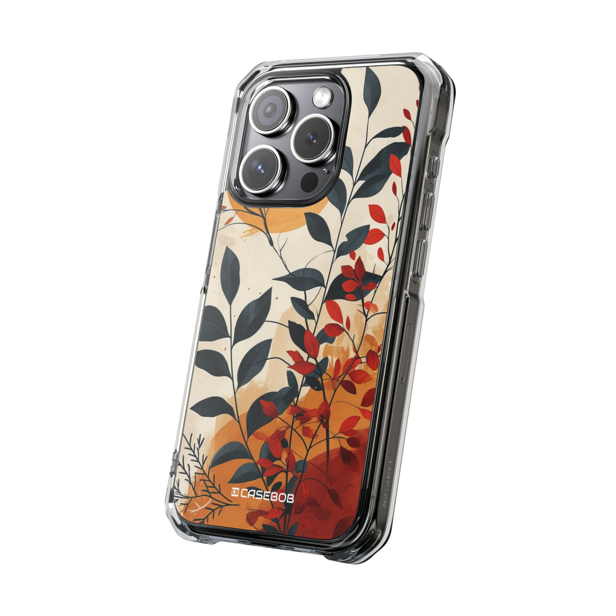 Botanical Serenity - Phone Case for iPhone (Clear Impact - Magnetic)