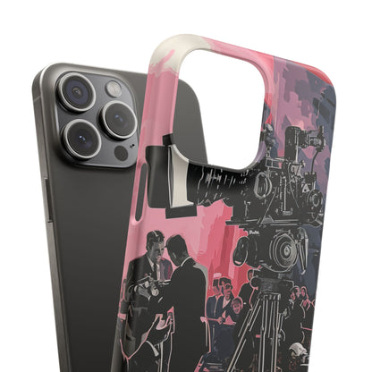 Retro Cinematic Spotlight iPhone 15 - Slim Phone Case