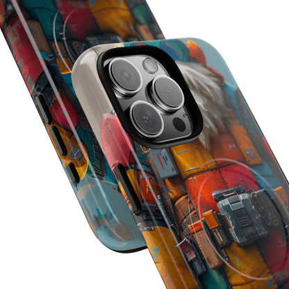 Whimsical Robot Wanderer iPhone 16 - Tough+