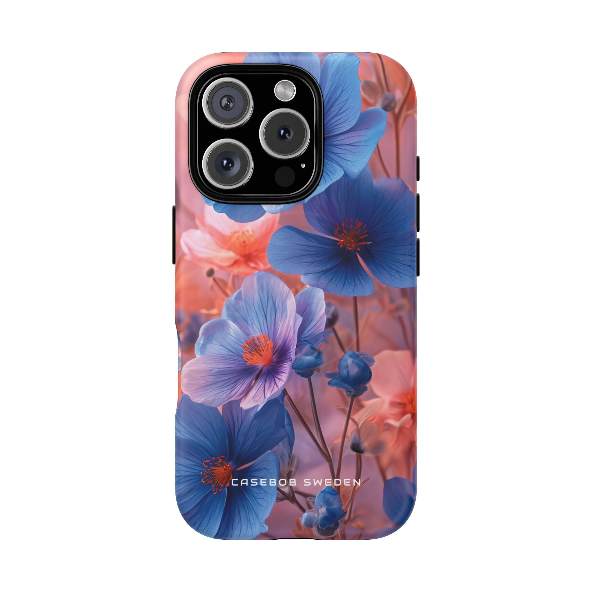 Harmonious Blooming Blues and Pinks iPhone 16 | Tough+ Phone Case