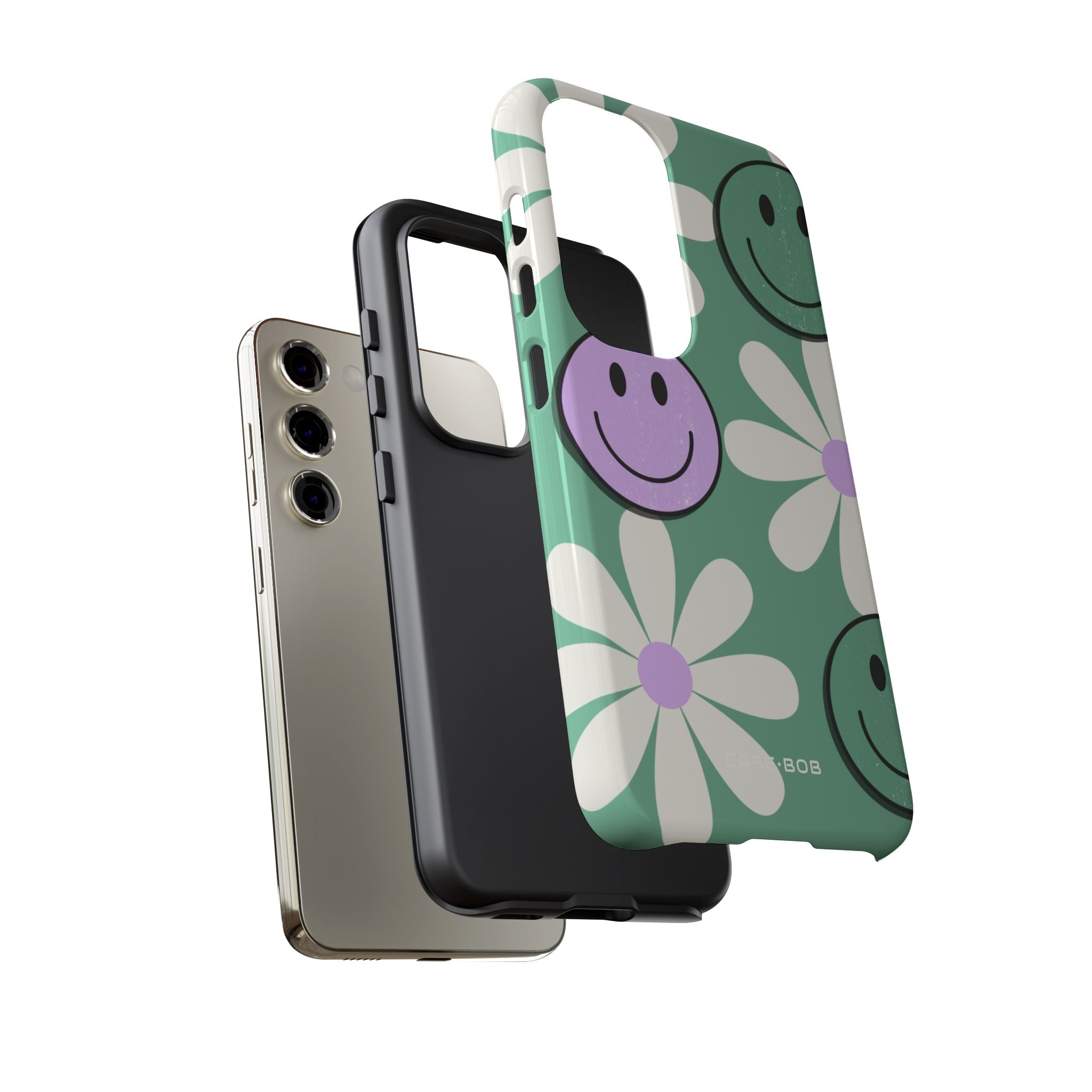 Smiley Daisy Glow Samsung S23 Case - Tough