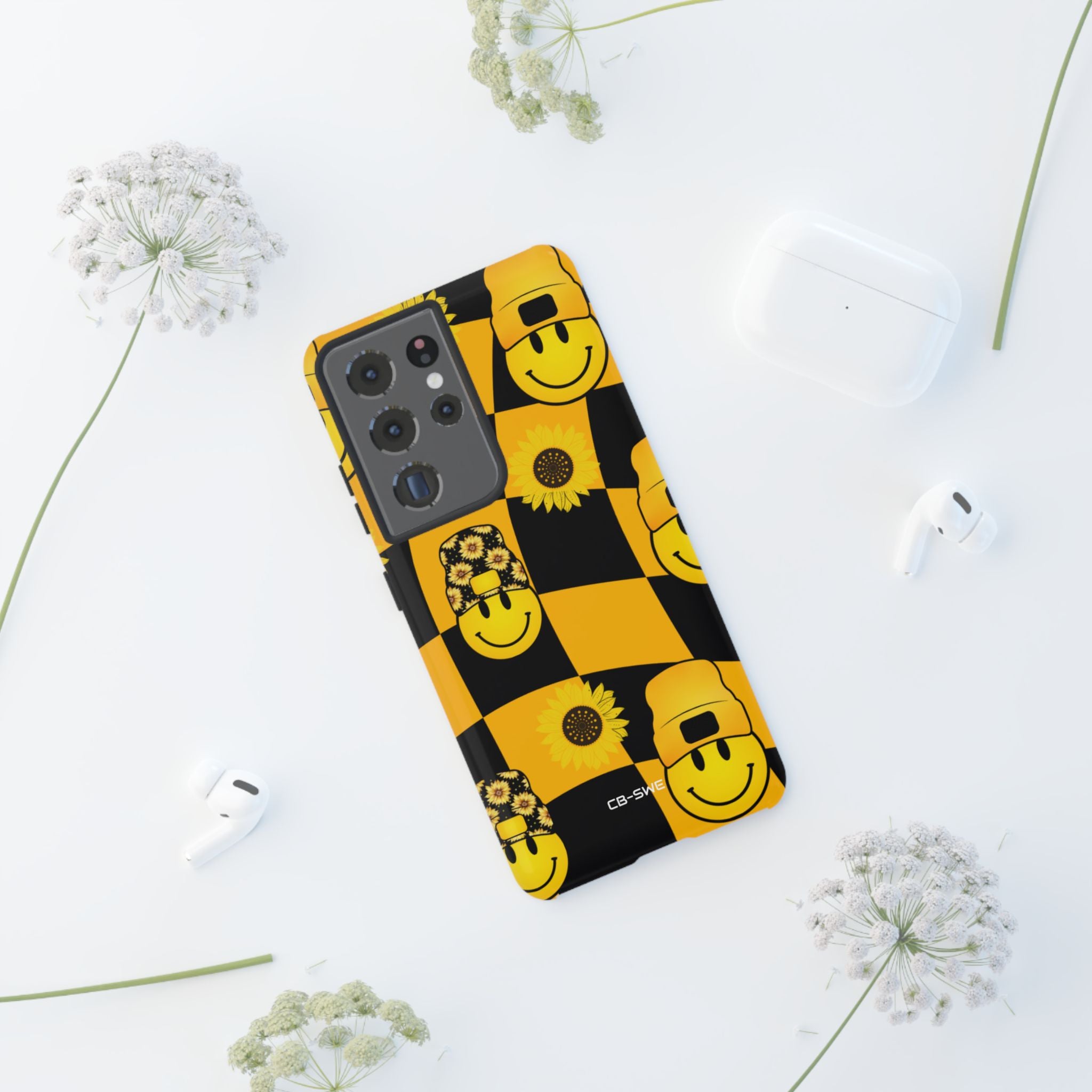 Joyful Checkered Smiles - Samsung Case