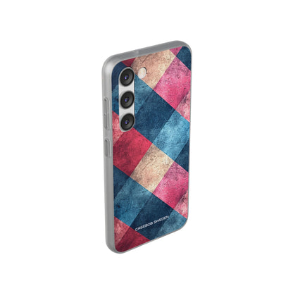 Bold Geometric Squares - Flexi Samsung S23 Phone Case