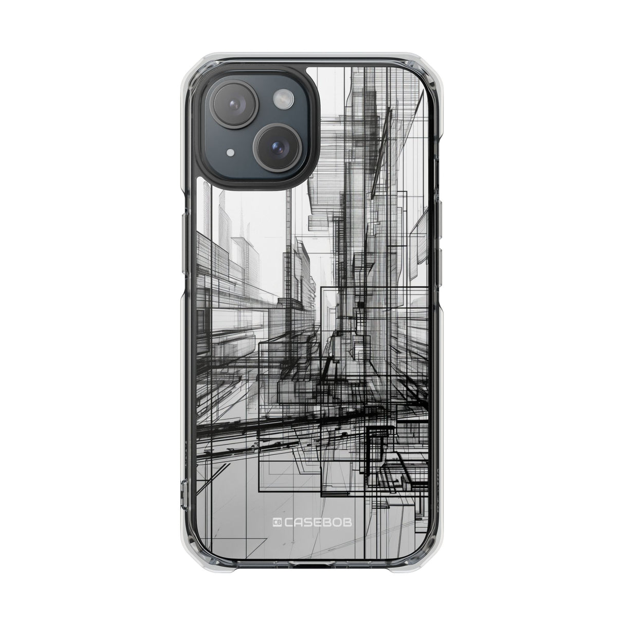 Architectural Maze - Phone Case for iPhone (Clear Impact - Magnetic)