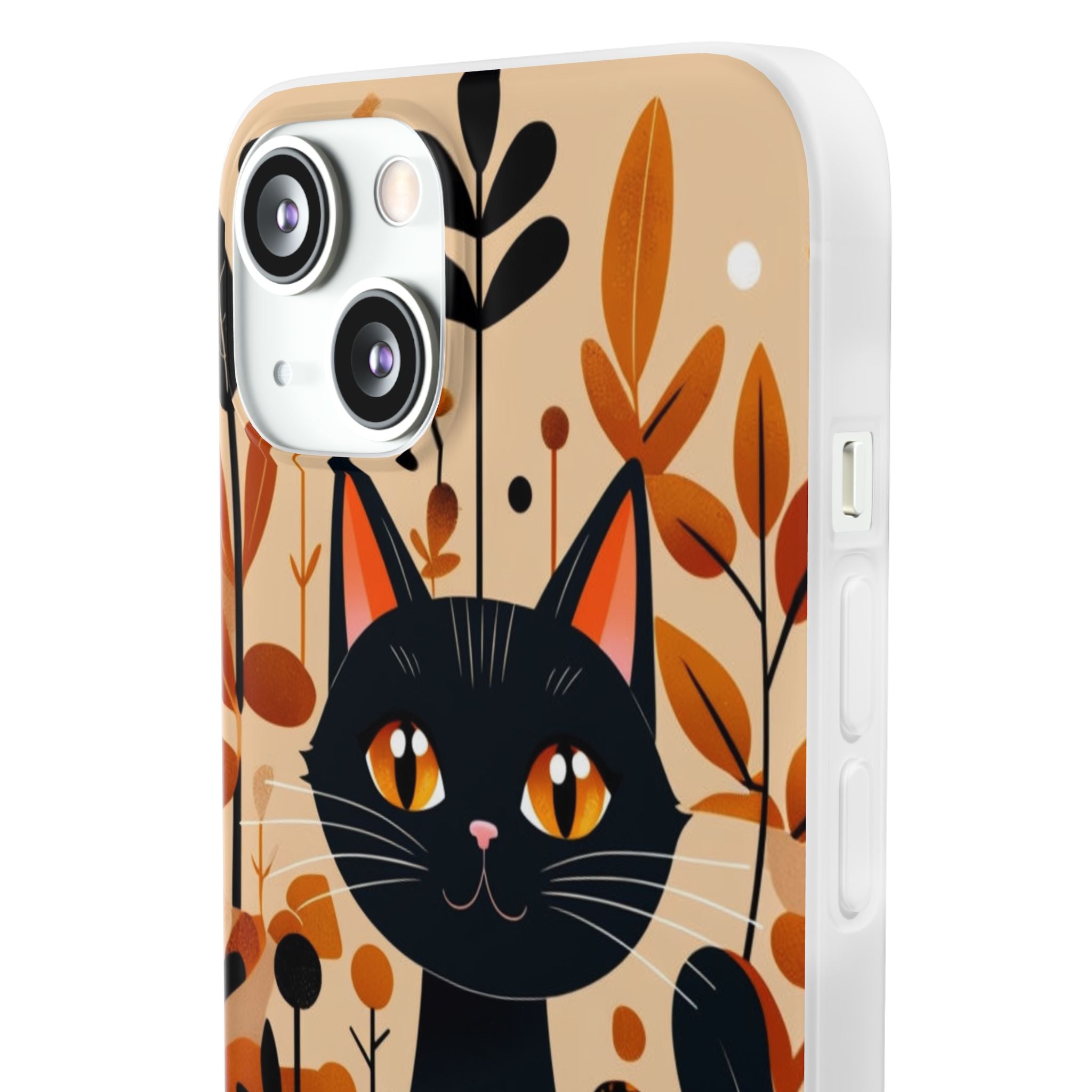 Black Cat Glow iPhone 13 - Soft