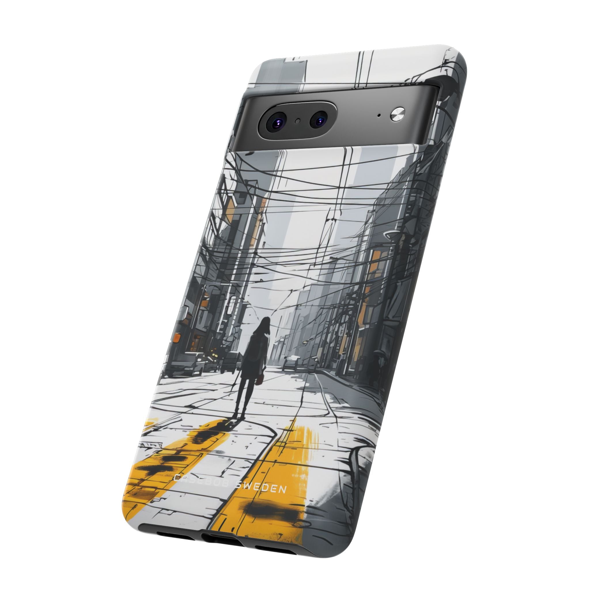 Urban Noir Streetscape Google Pixel 7 - Tough Phone Case