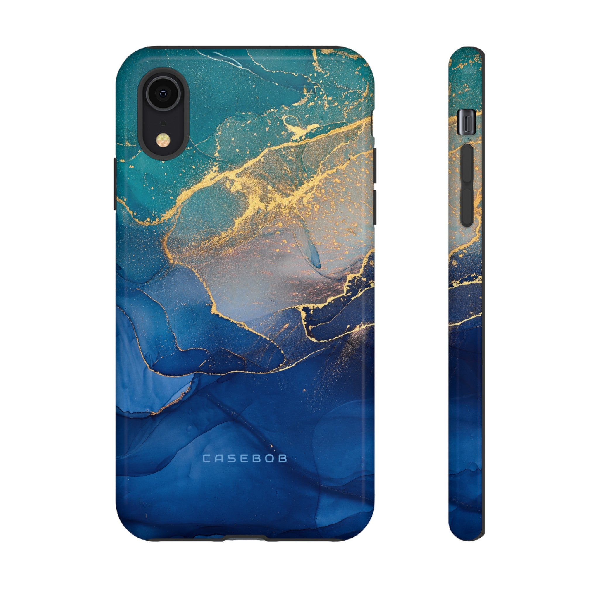 Blue Alcohol Ink - Protective Phone Case