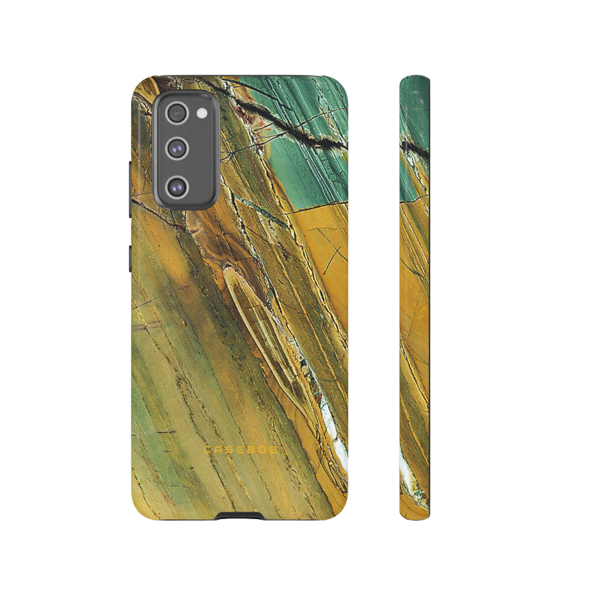 Cracked Yellow - Protective Phone Case