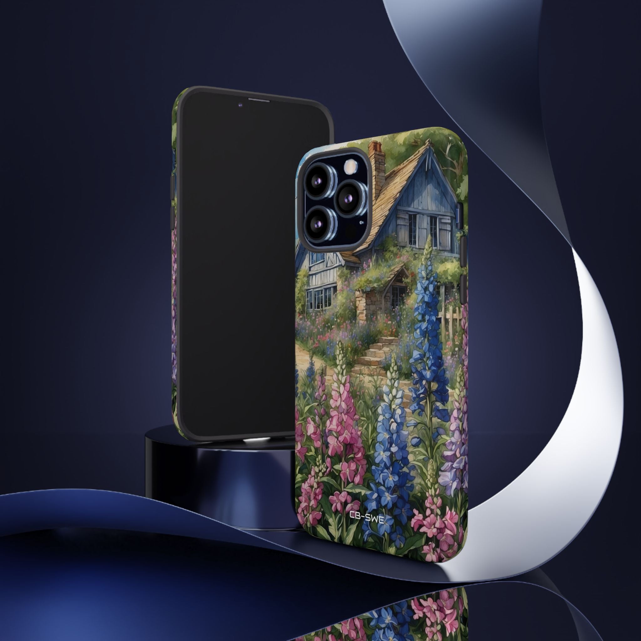 Cottage Surrounded Blossoms - iPhone Case