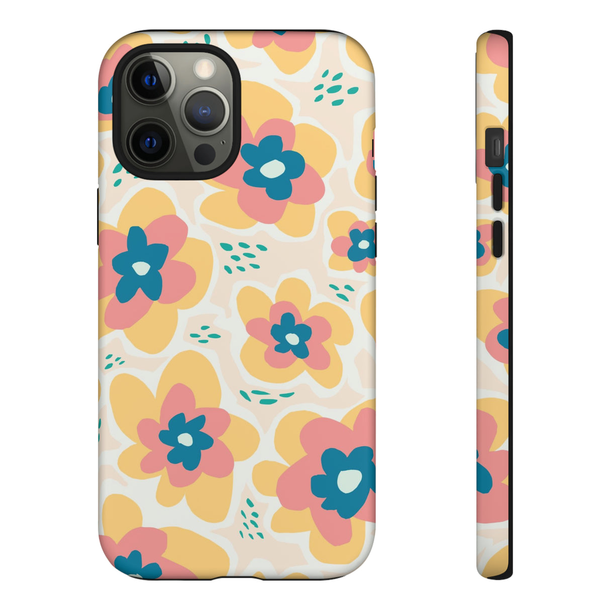 Yellow Happy Flower - Protective Phone Case