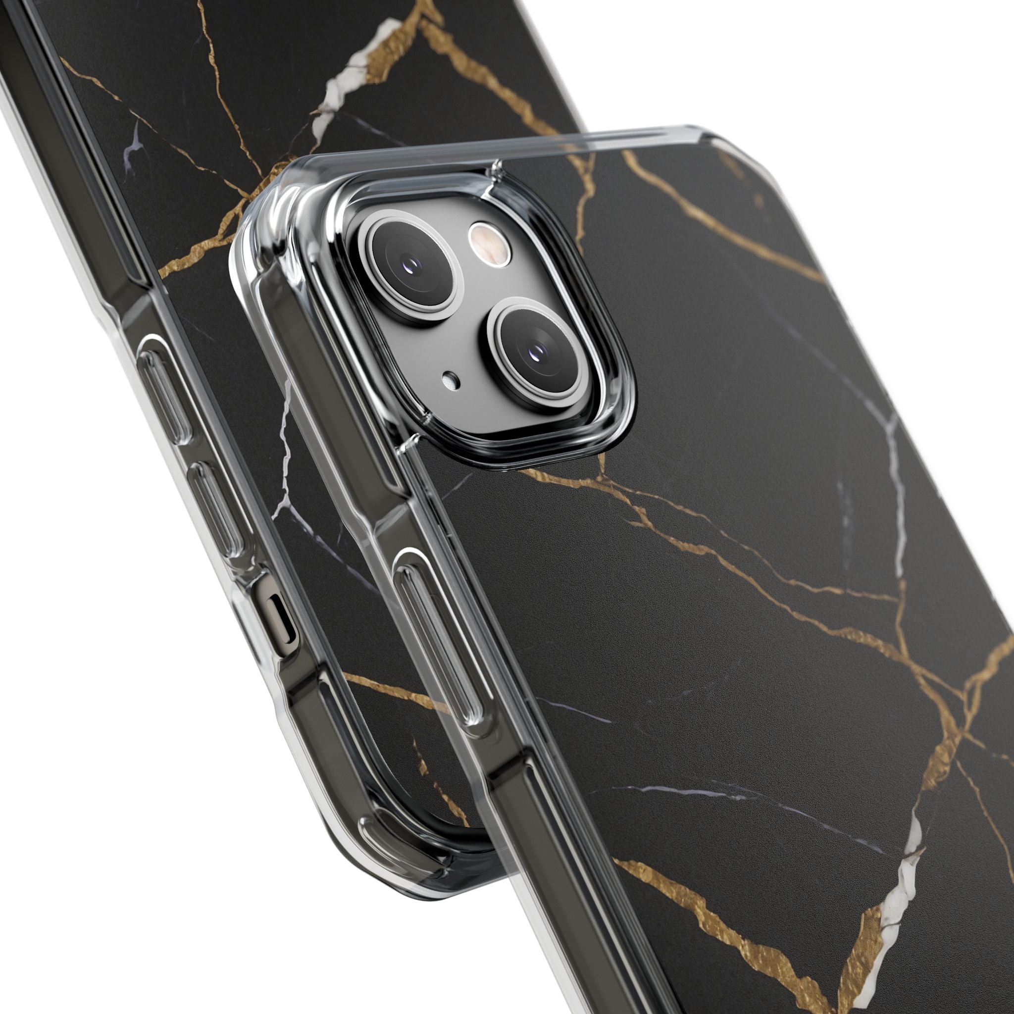 Golden Veins Emerge iPhone Case - Impact