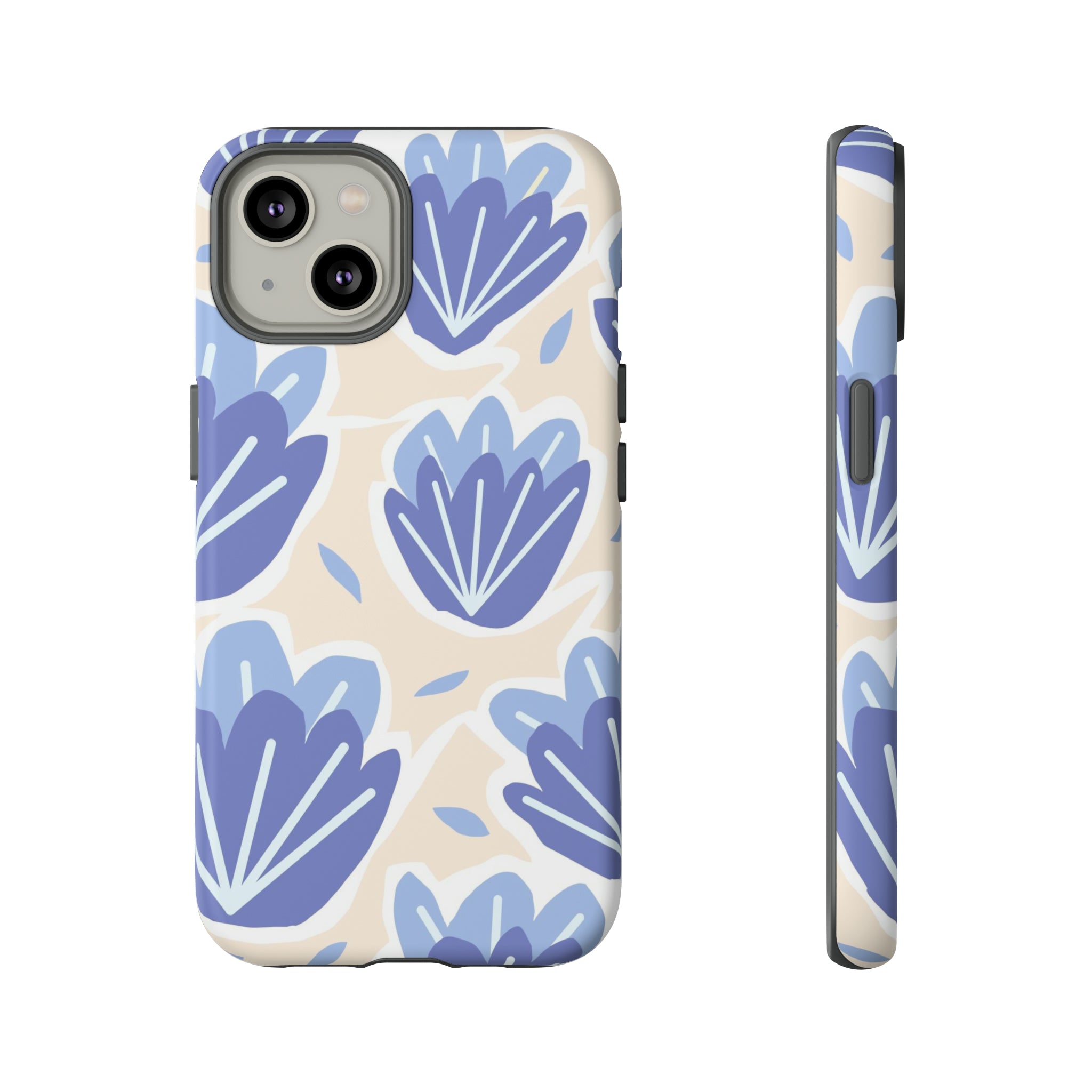 Light Blue Happy Flower - Protective Phone Case