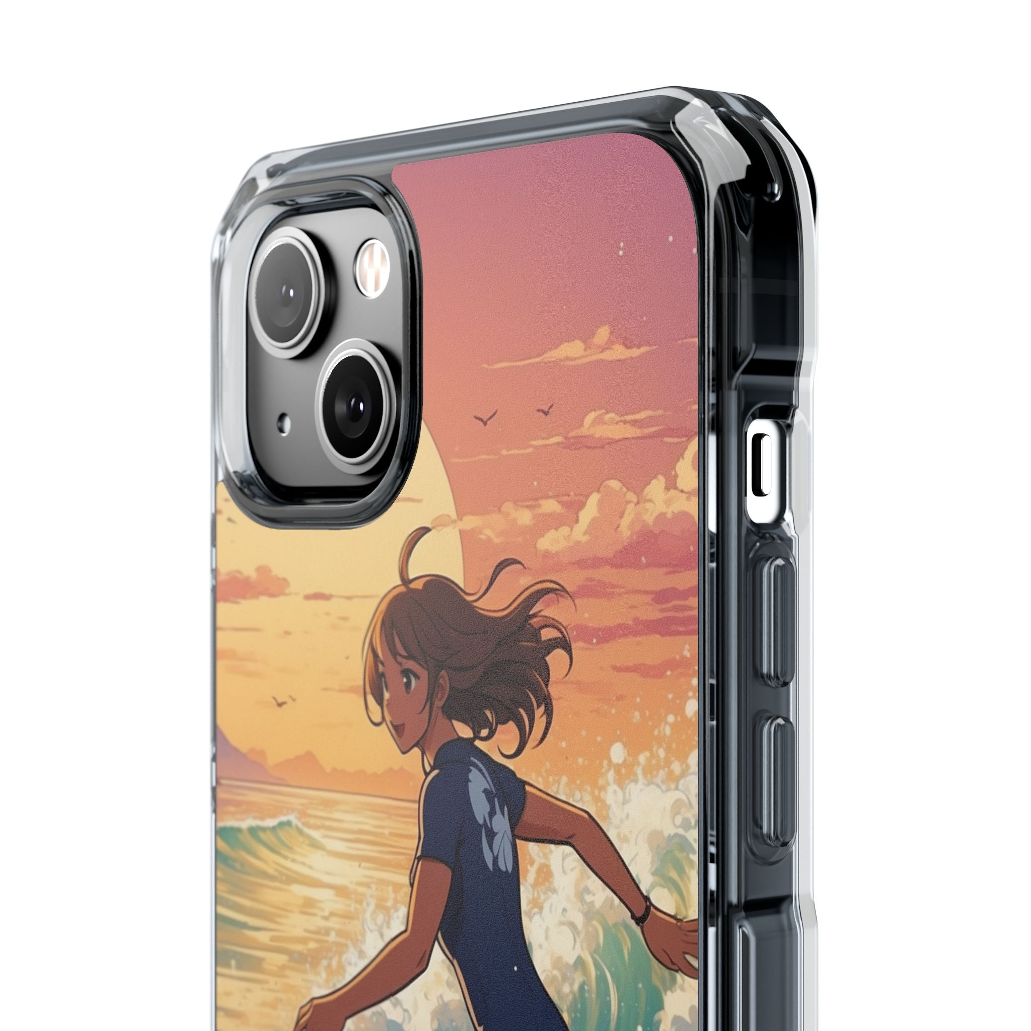 Surfing Into Sunset iPhone Case - Impact