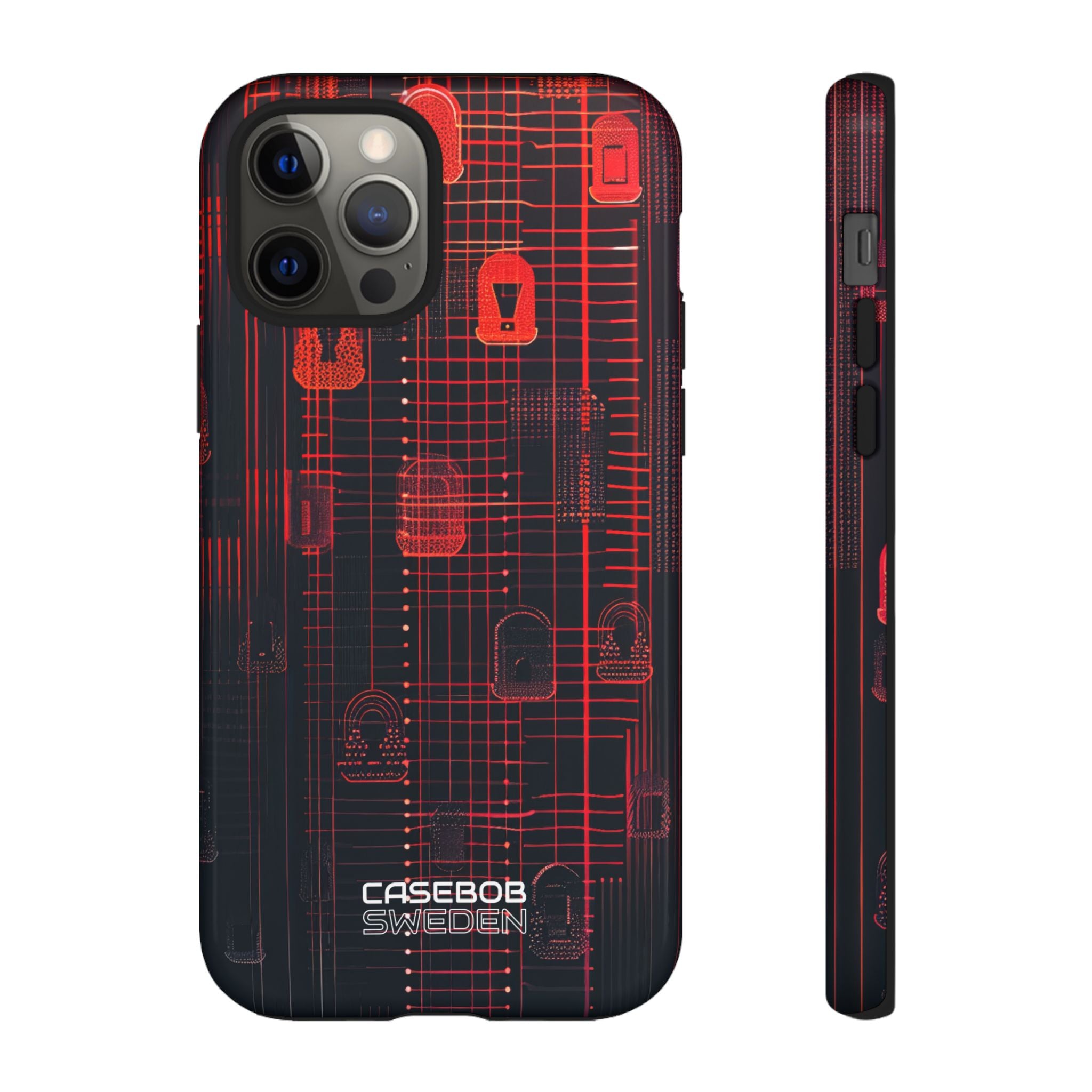 Cyber Locks Grid iPhone 12 - Tough