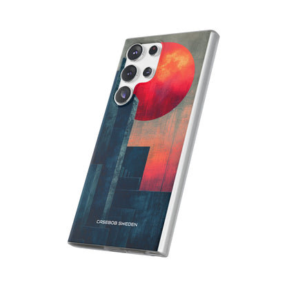 Abstract Geometric Skyline - Flexi Samsung S23 Phone Case