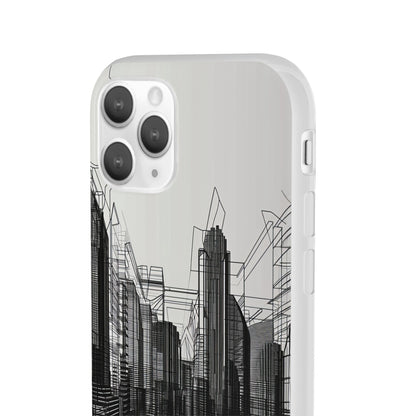 Urban Wireframe | Flexible Phone Case for iPhone