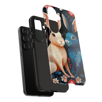 Rabbits Embrace Blossoms - Samsung Case