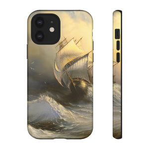 Oil painting - Ancient sailing vessel - Protective Phone Case