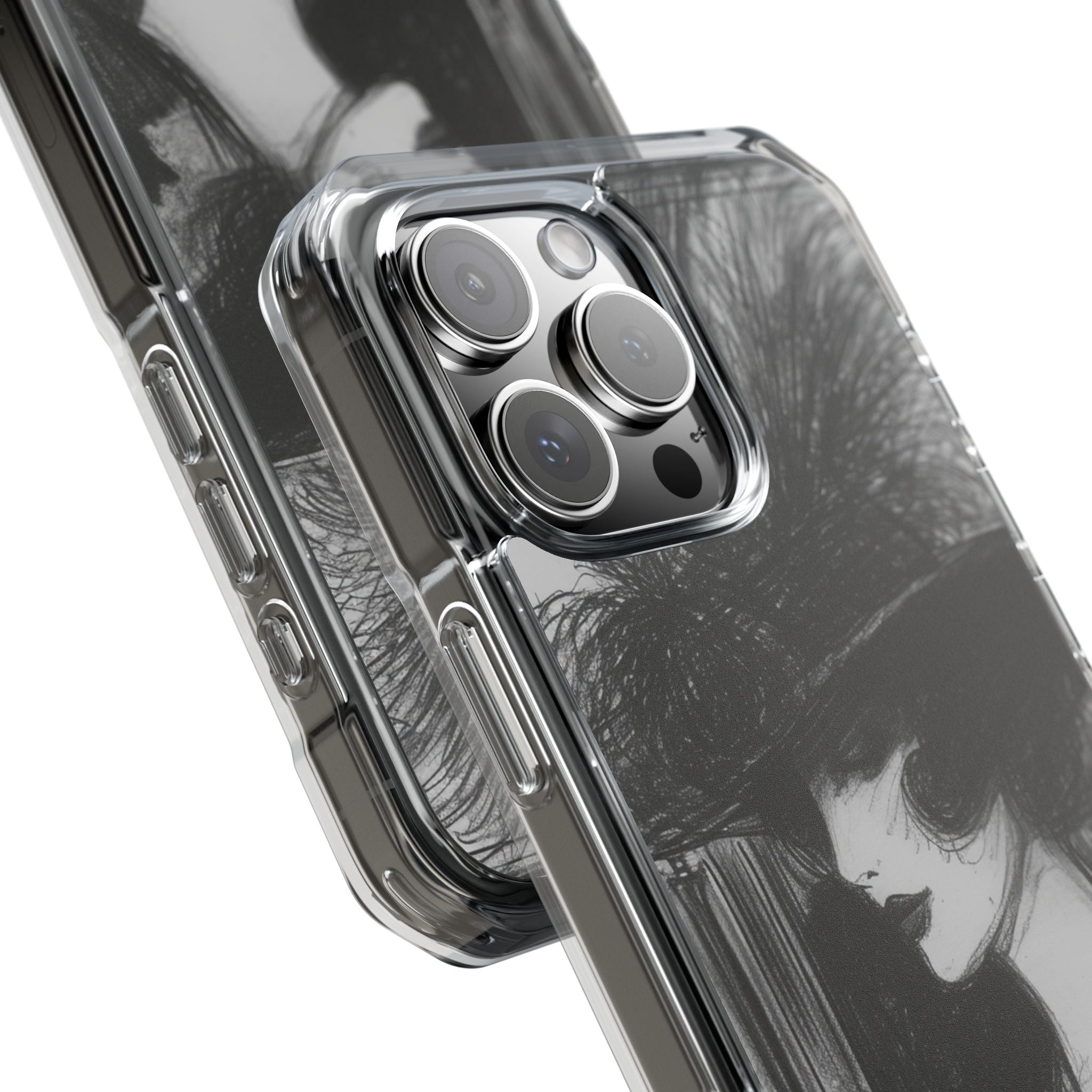 Timeless Elegance in Monochrome iPhone 16 - Clear Impact Phone Case