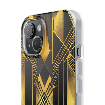 Golden Diamond Radiance iPhone 15 Case - Soft