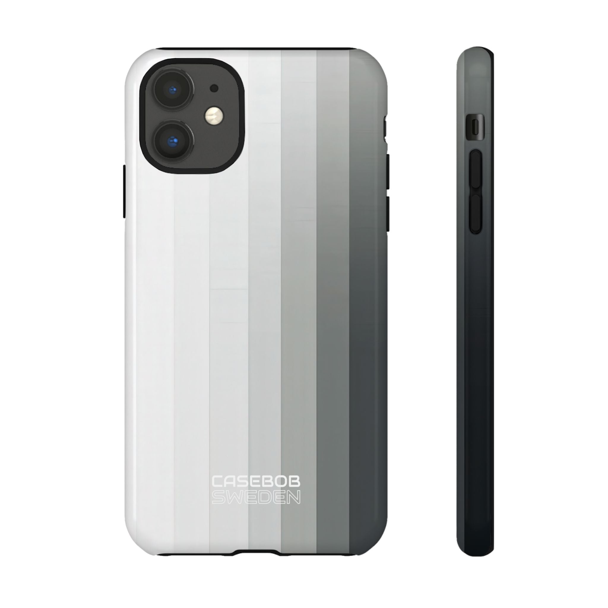 Silver Gradient Stripes iPhone 11 - Tough