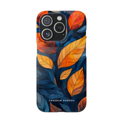 Stained Glass Blossoms iPhone 15 - Slim Phone Case