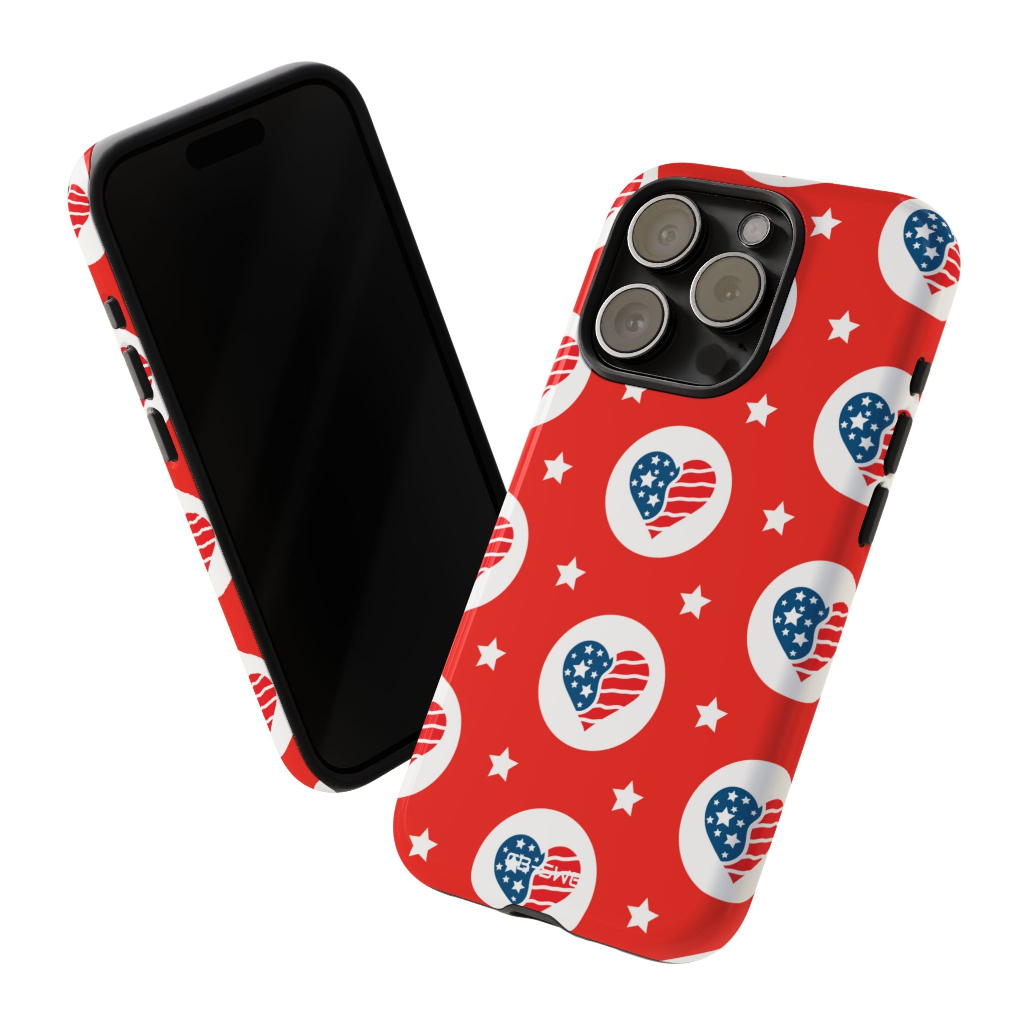 Hearts Celebrate Freedom - iPhone Case