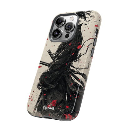 Falling Samurai Petals - iPhone Case