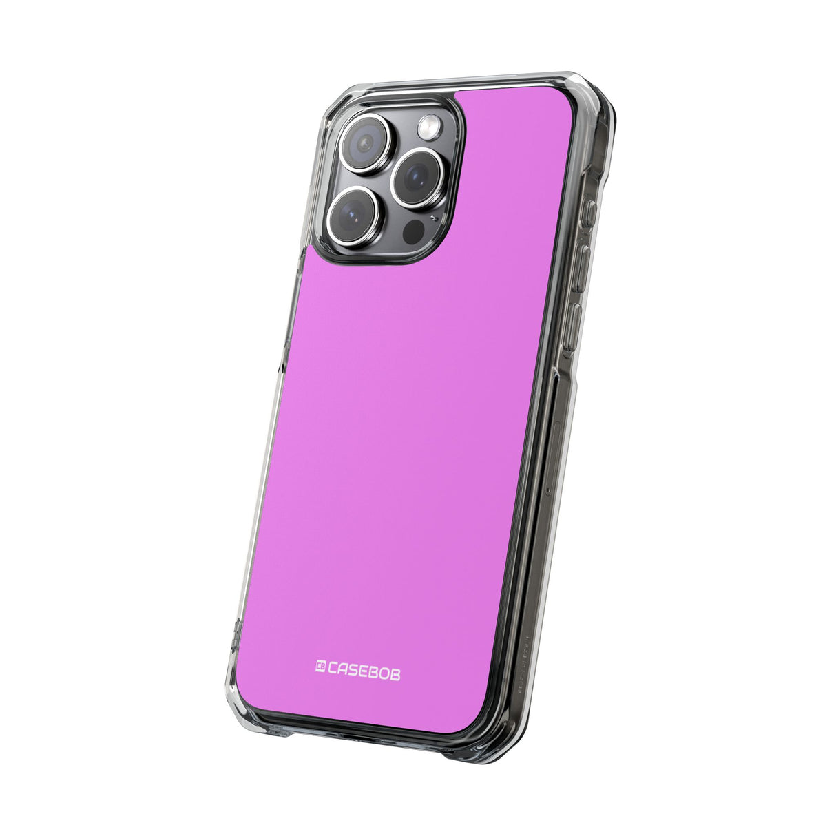 Violett | Handyhülle für iPhone (Clear Impact Case - Magnetisch) 