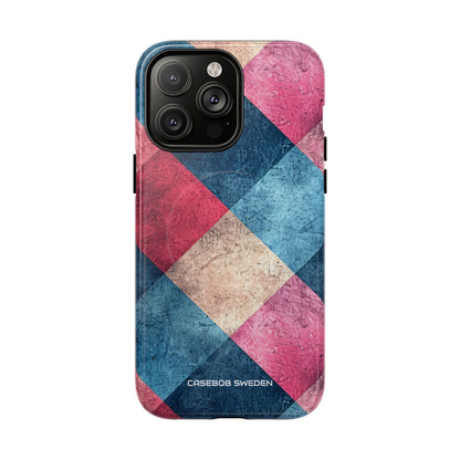 Bold Geometric Squares - Tough + MagSafe® iPhone 14 Phone Case