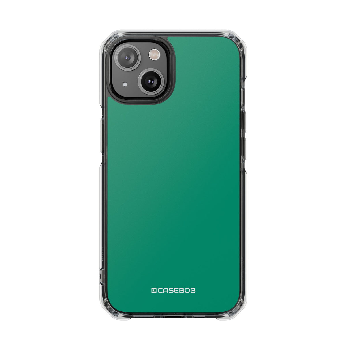 Emerald Green Shade | Phone Case for iPhone (Clear Impact Case - Magnetic)