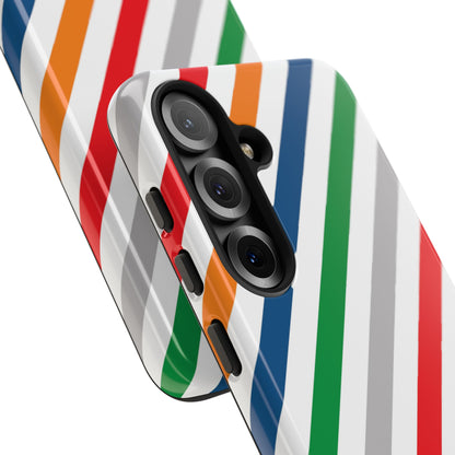 Vibrant Geometric Stripes - Samsung Case