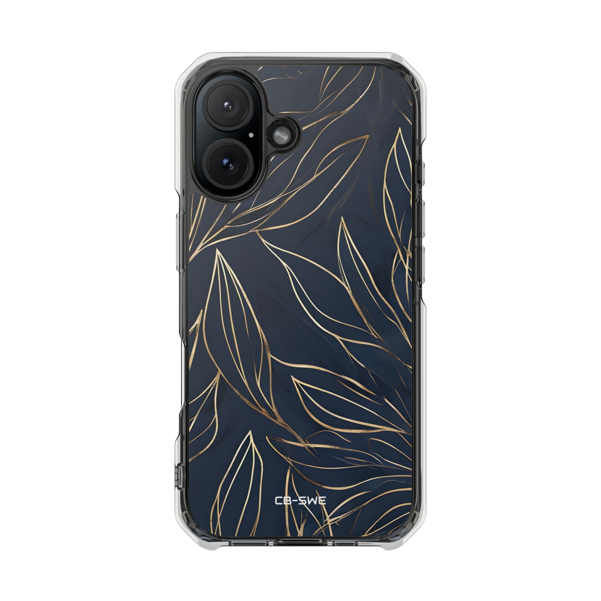 Modern Gold Leaves iPhone Case - Impact
