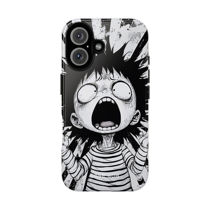 Screaming Stripes iPhone 16 Pro Case - Tough