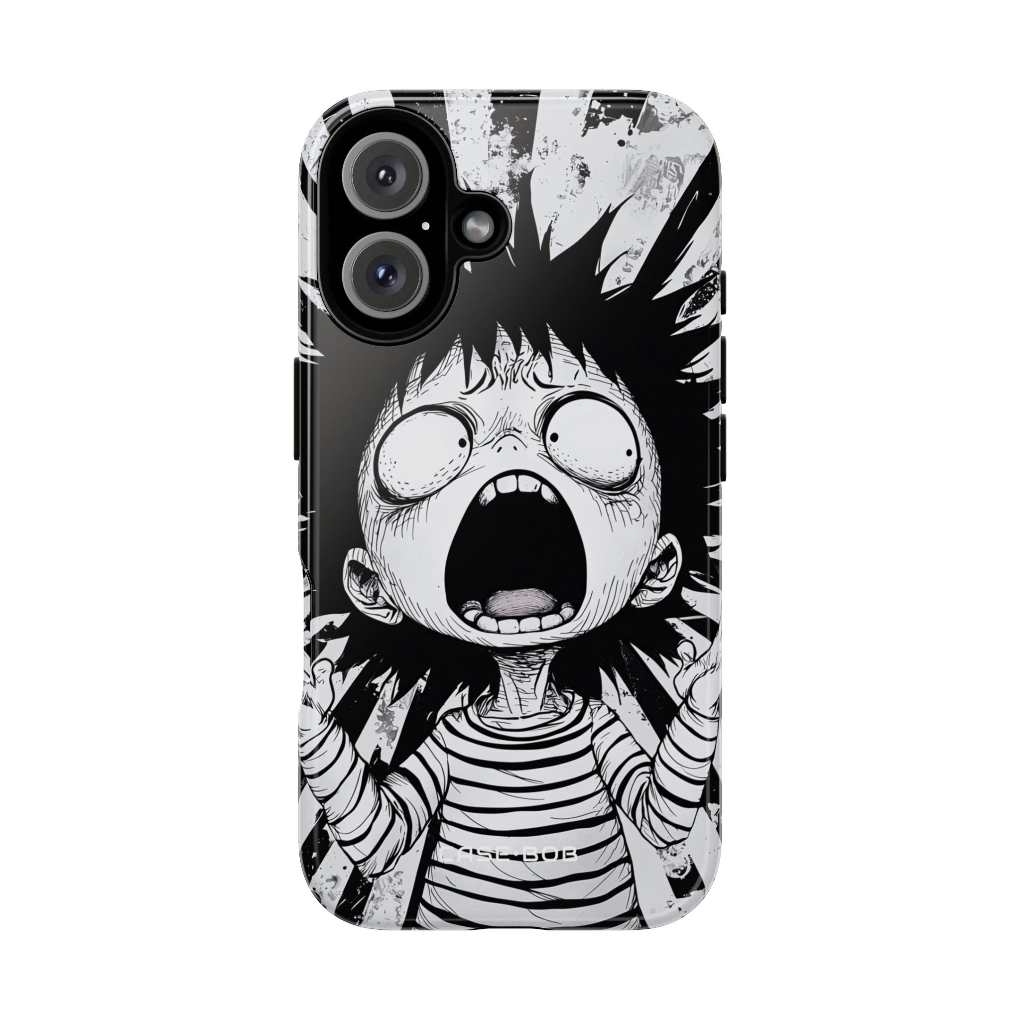 Screaming Stripes iPhone 16 Case - Tough