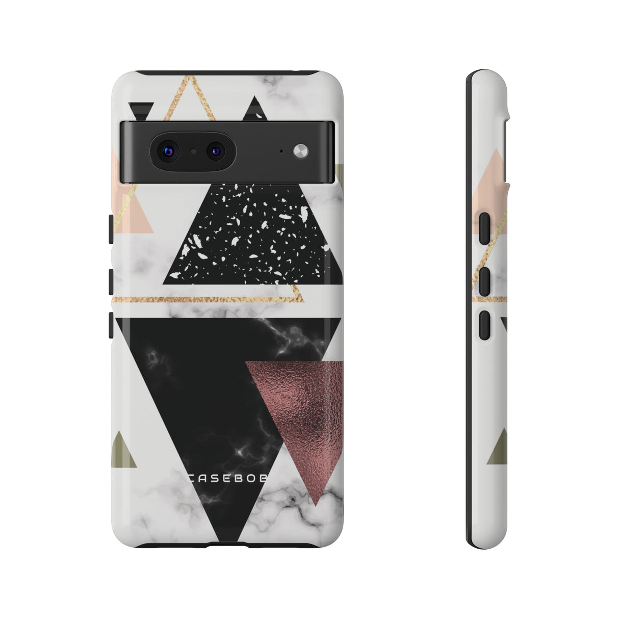 Rose Gold Triangles - Protective Phone Case