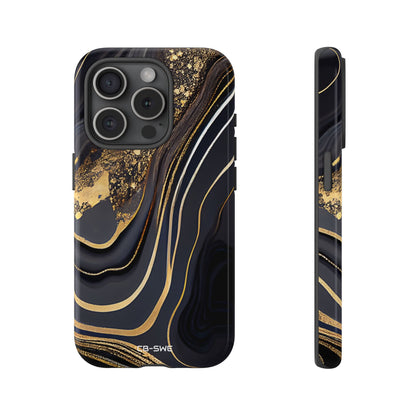 Elegant Gold Streams - iPhone Case