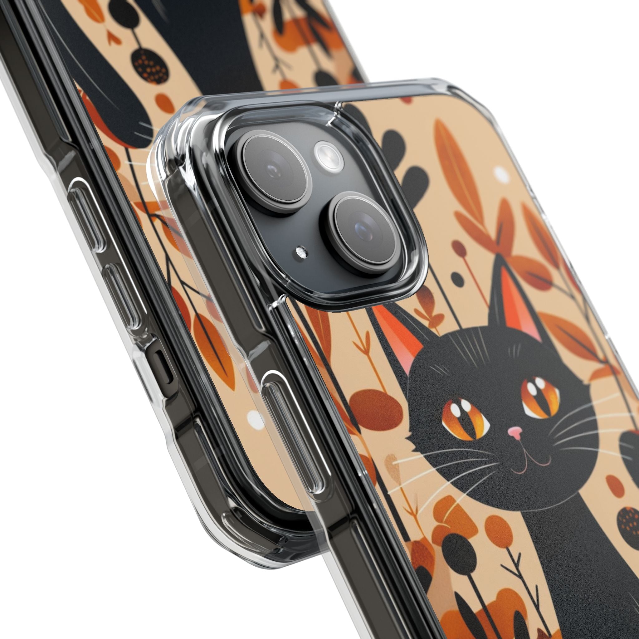 Autumnal Cat Whimsy iPhone Case - Impact