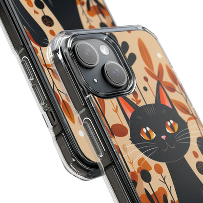 Autumnal Cat Whimsy iPhone Case - Impact