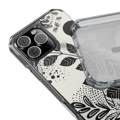 Monochrome Leaf Rhythm iPhone 16 - Impact Clear+