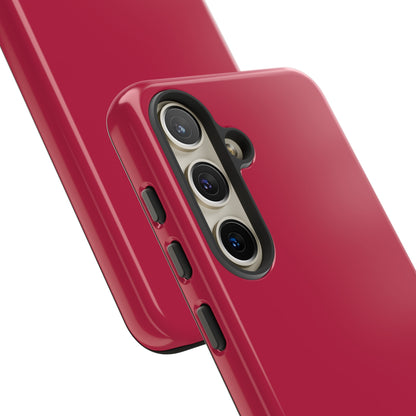 Bright Red Maroon - Protective Phone Case