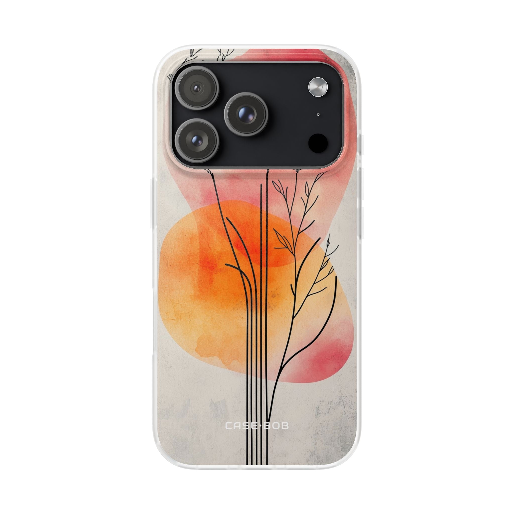 Curved Stem Sunset iPhone 17 Pro Case - Soft