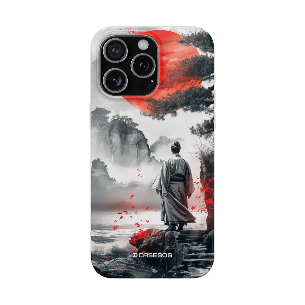 Serene Samurai Sunrise | Flexible Phone Case for iPhone