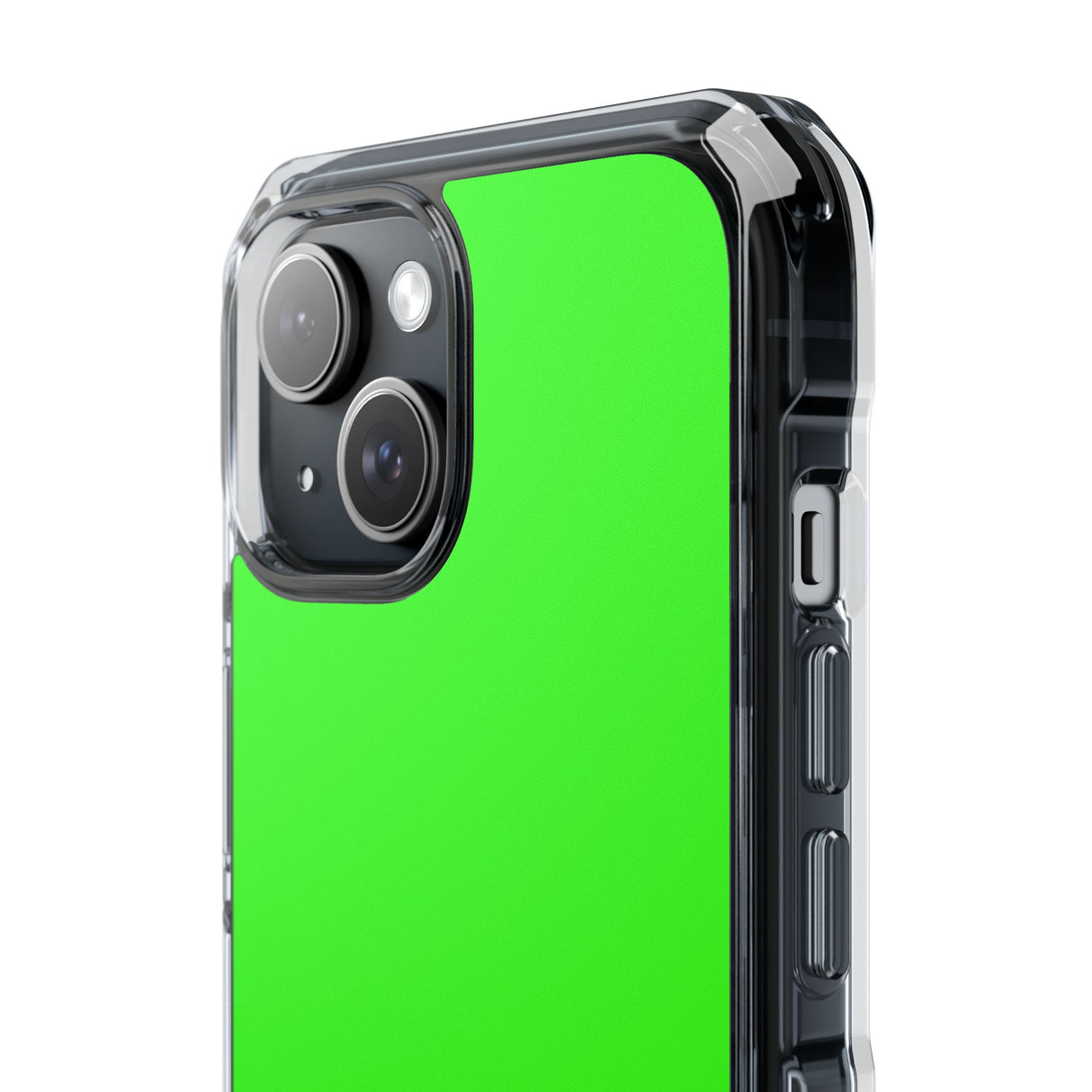 Neon Green | Phone Case for iPhone (Clear Impact Case - Magnetic)