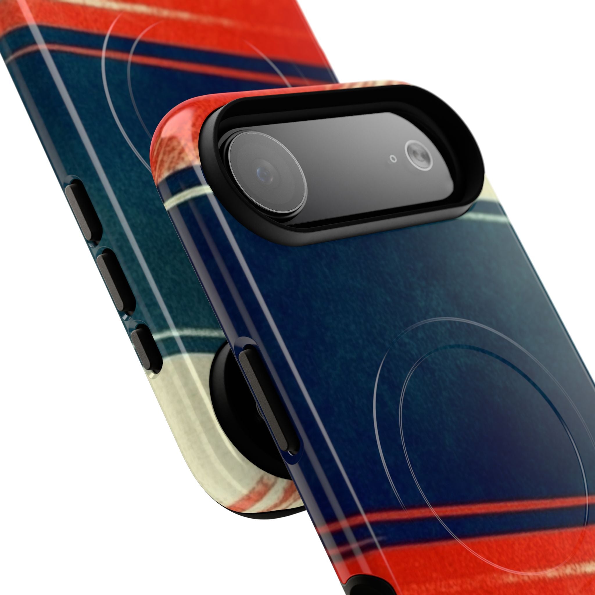 Blue Diagonal Motion iPhone 17 Air Case - Tough+