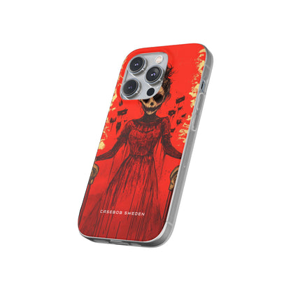 Haunting Scarlet Descent iPhone 14 - Flexi Phone Case